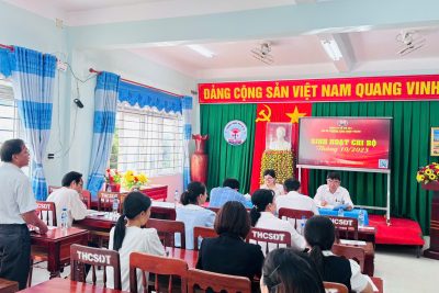 CHI BỘ TRƯỜNG THCS MINH THẠNH SINH HOẠT CHI BỘ THÁNG 10 NĂM 2025